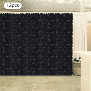 12 piezas paneles de pared de flores paneles de pared de flores artificiales para telón de fondo 60*40 cm - Imagen 1 de 17