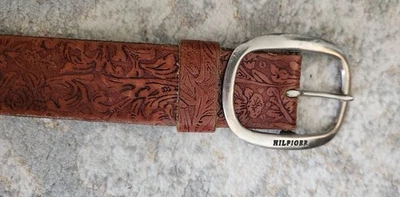 Cinturón de cuero Hillfiger vintage Red Label Premium 34’ Foto 1 de 4