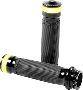 Contour LED Handle Grip Set Black Anodized Cable Throttle by PM 0063-2101M-B - Picture 1 of 2
