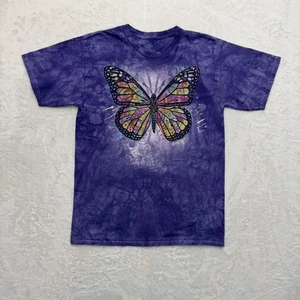 Camisa The Mountain Para Hombre Grande Púrpura Tie Dye Colorido Mariposa Gráfico Camiseta - Imagen 1 de 15