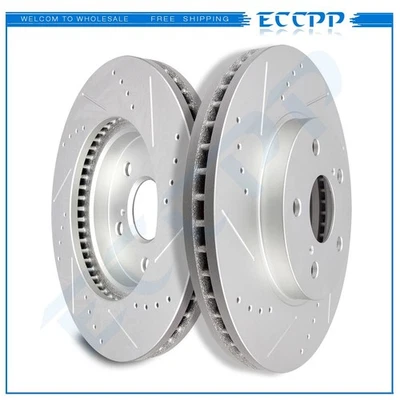 2X Front Brake Discs Rotors For 2006 2007 2008 2009 2010 -2015 Lexus Lexus IS250 Foto 1 de 4