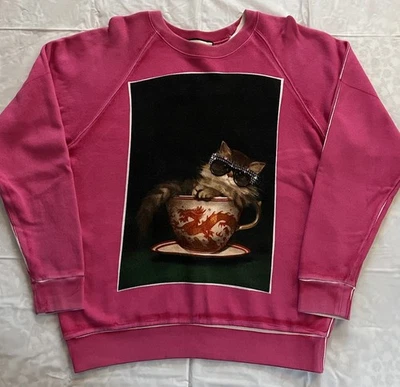 Sudadera Gucci 2018 Ignasi Monreal Cat Teacup para hombre talla S edición limitada rara Foto 1 de 4