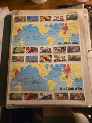 US Stamps, Scott#2559, 1941: A World at War, Plate Block Sheet of 10 Stamps, MNH - Image 1 of 4