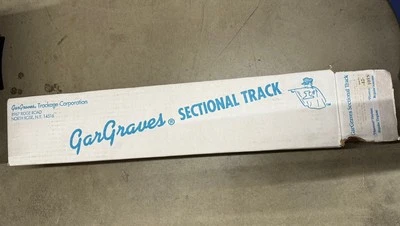 GARGRAVES 42-101S O 3 RAIL PHANTOM TINPLATE 42" CURVE PLASTC TIE TRACK 8 TRACKS - Image 1 of 4