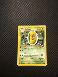 Pokémon TCG Kakuna Kokuna Base Set 33/102 1st Edition Uncommon German - Picture 1 of 10