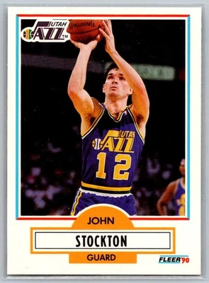 1990 Fleer  John Stockton 189 - Image 1 of 2