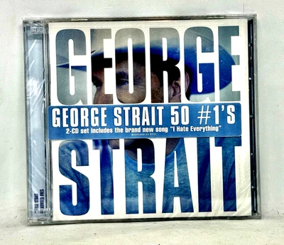 George Strait - 50 #1's Two-CDs 2004 MCA Nashville Neo-Traditional Country New Foto 1 de 4