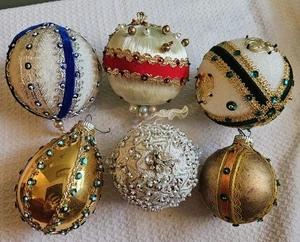 VINTAGE HANDGEFERTIGTE ORNAMENTE X6 - Bild 1 von 4