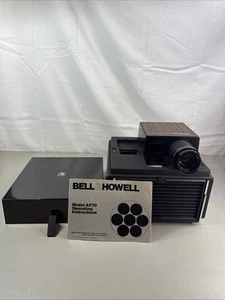 Bell & Howell AF70 Lumina II Auto Focus 35mm Slide Cube Projector In Black Works - Picture 1 of 18