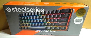 NEW SteelSeries Apex Pro Mini Gen 3 Wired RGB Keyboard 60% Omnipoint 3 Switches - Picture 1 of 4
