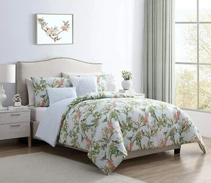 VCNY Home Chelsea 5-piece reversible Comforter set Queen - Green - NIP - Picture 1 of 12