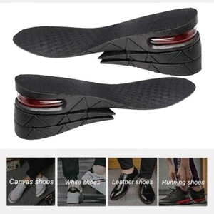 3-Layer 7CM Height Increase Elevator Insoles Pads Soles Foot Pad Inserts Massage - Picture 1 of 7