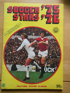 1975-76 SOCCER STARS Picture Stamp Album. Full. All Pages Shown