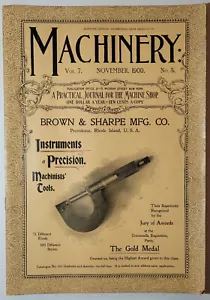 Machinery: A Practical Journal for the Machine Shop Vol 7 No 3 (November 1900) - Picture 1 of 7