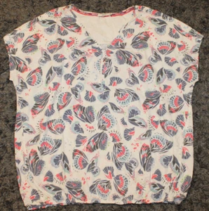 CECIL ღღ T-Shirt/Tunika kurzarm ღღ weiß mit Motiven ღღ Gr. XL (44) ღღ - Bild 1 von 3