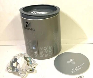 Figura Tortuga Cristal Plata Swarovski 7632 045 000 Nueva en Caja Austria Caja Original - Imagen 1 de 3