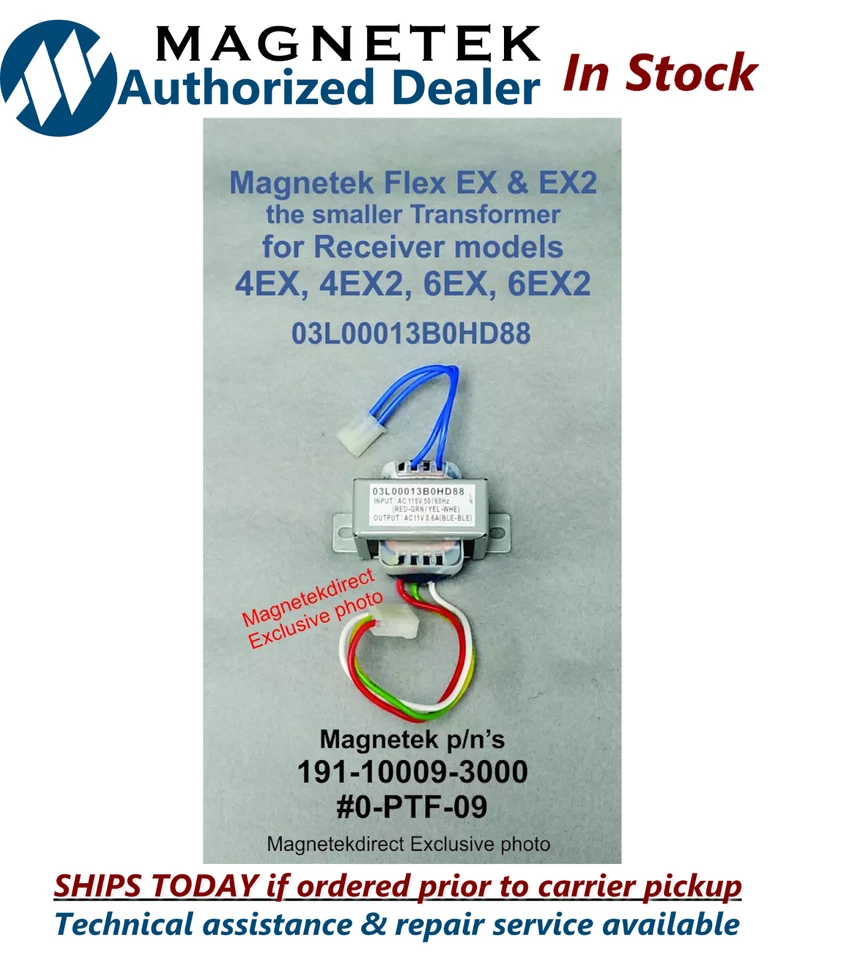 MAGNETEK ENRANGE MAGNATEK Magnetek 115Vac step-down Transformer for Flex radio control receiver 4EX2 6EX2