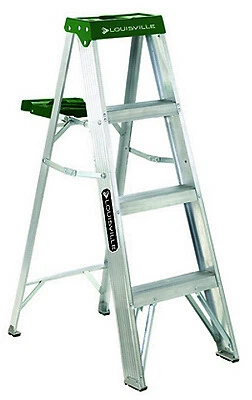 Louisville Ladder AS4004 225-pound Duty Rating Aluminum Stepladder 4-foot