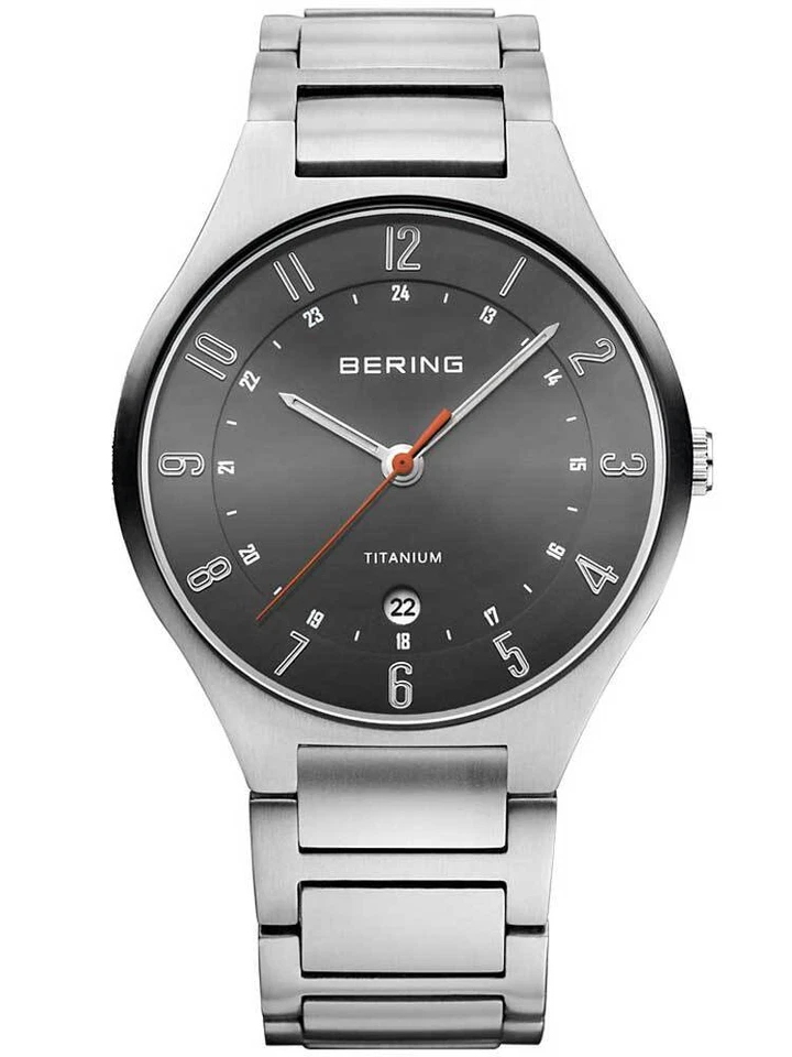 Bering 11739-772 Titanio Orologio Uomo 39mm 5ATM - Immagine 1 di 4