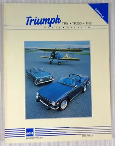Triumph Moss Motors Ltd Parts Catalog TR5 TR6 TR250 1992 VG! - Foto 1 di 4