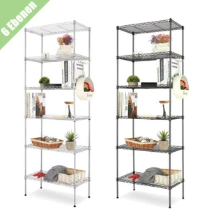 6/5 estantes estante de cocina estante de metal estante de pie estante doméstico estante de baño con gancho - Imagen 1 de 30