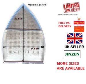 JINZEN TEFLON IRON SHOE COVER FOR STEAM IRON MODEL BS-6PC L:20.4 CM W:14.6 CM - Picture 1 of 3