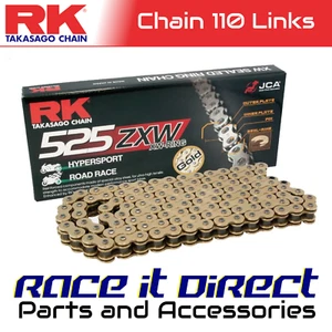 RK Chain for Honda CB400 F2 Super Four (NC31) Japan All Years Gold XW-Ring - Picture 1 of 9