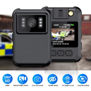 HD 1080P Mini Camera Law Enforcement Audio Video Recorder WIFI Cam DVR Wearable - Picture 1 of 21