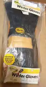 BATES Leather Motorcycle Winter Riding Gloves Mens Small NEW SEALED 1970s NOS - Picture 1 of 4