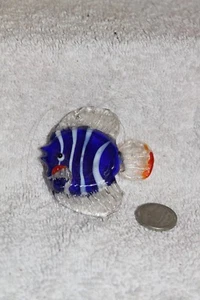 Blau-weißer Fisch Glas Ornament - Bild 1 von 2