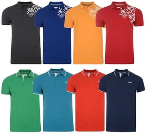 Crosshatch Polo Pique New Men's Jersey Shirt Red Blue Orange Grey Green - Picture 1 of 4