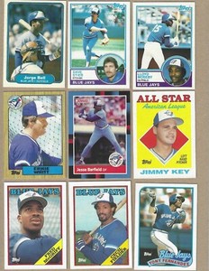 Toronto Blue Jays Lot (450 no dupes) 1981-2023, Halladay, Stieb, Moseby, Cruz Jr