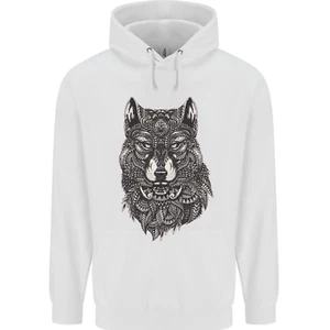 Abstract Dog Mandala Art Childrens Kids Hoodie - Picture 1 of 3