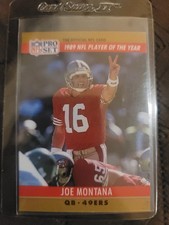 joe montana nfl pro set card Jim Kelley