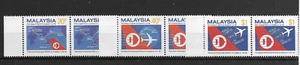 MALAYSIA @ 1986 Erstflüge PAAR POSTFRISCH schöner Preis @Mal.470 - Bild 1 von 1