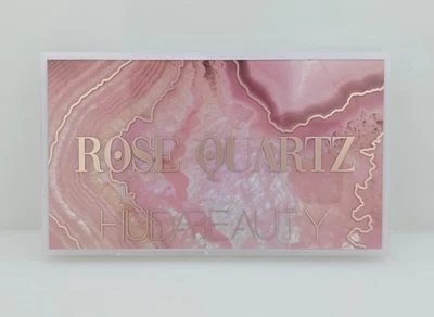 Huda Beauty Rose Quartz Eyeshadow Palette 18 Shades Shimmer Matte Glitter - Image 1 of 4