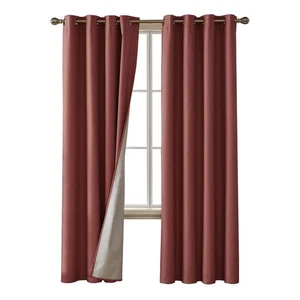 Deconovo Solide Vorhänge Thermo Isoliert Kunst Leinen Raum Verdunkelung Verdunkelung Cu... - Bild 1 von 8