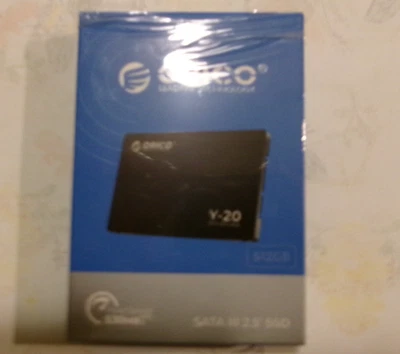 Orico Y-20 Solid State Drive SATA III 3 2.5' SSD 512GB Black 3D NAND flash - Image 1 of 2