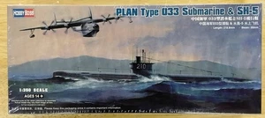 HobbyBoss Type 033 Submarine & SH-5 Plastic Model Kit # 83515 Sealed 1/350 - Picture 1 of 1