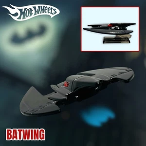 Hot Wheels Batman Batwing Diecast aereo da collezione con supporto. Sciolto! RARO! - Foto 1 di 8