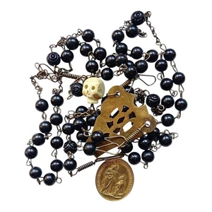 *HH* Rosario Confraternita Medaglia Religiosa Votiva Devozionale Memento Mori  - Bild 1 von 24