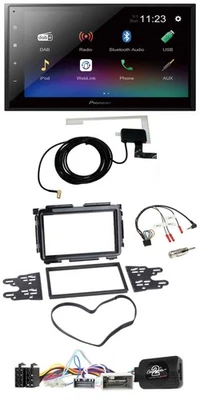 Pioneer DAB Lenkrad Bluetooth 2DIN USB Autoradio für Honda HR-V RU ab 2015 schwa - Bild 1 von 4