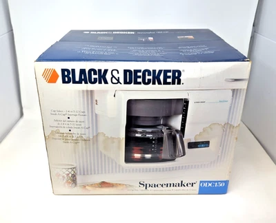 New Black & Decker Spacemaker Optima 12 Cup Drip Coffeemaker Under Cabinet 1993 - Image 1 of 4