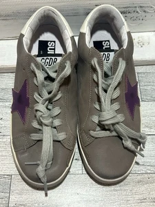 Golden Goose SuperStar Deluxe Sneaker Braun Leder Lila Stern Gr. 37 / 7 Damen - Bild 1 von 13