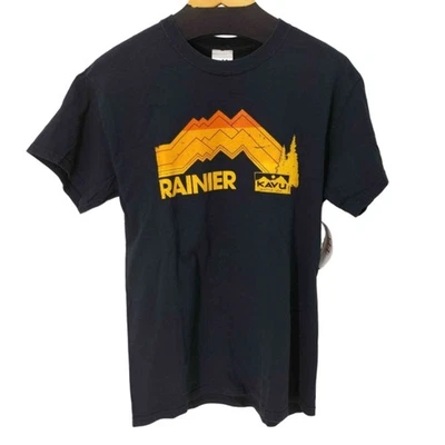KAVU Rainier Crew Neck T-shirt Men's Top Used BAZZ-0 - Image 1 of 4