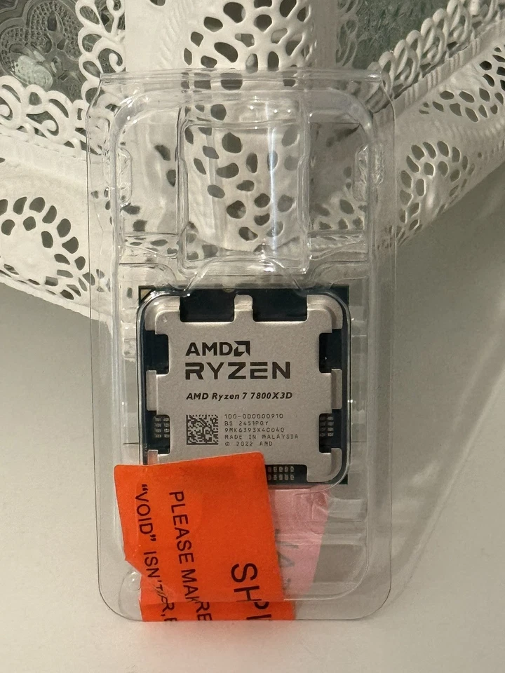 Brand New AMD Ryzen 7 7800X3D 4.2GHz 8 Core AM5 Processor - OEM Packaging - Image 1 of 1