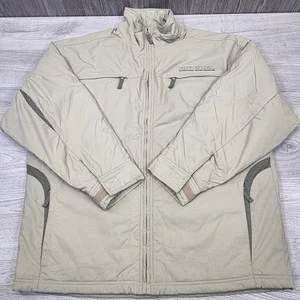 Vintage Rip Curl Padded Surfing Jacket Green Embroidered Logo Mens L Zip Pockets - Picture 1 of 24