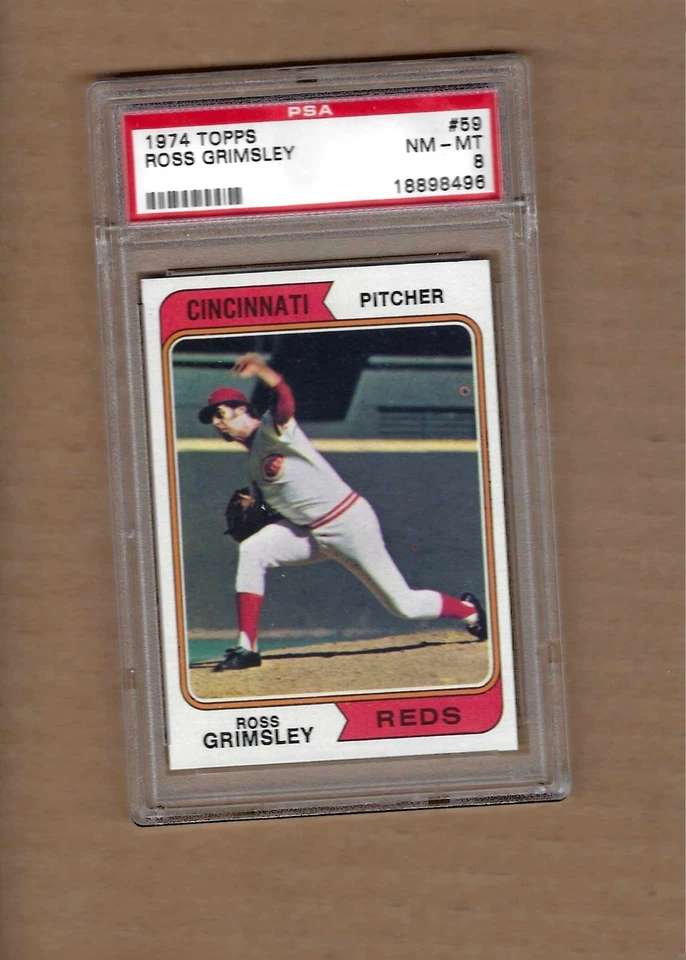 1974 Topps Ross Grimsley # 59 PSA 8 - Imagem 1 de 1