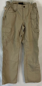 5.11 Tactical Series Cargo Pants Womens Sz 4 Regular Beige Pockets Rip Stop J906 - Picture 1 of 7