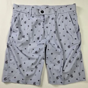 Greyson GOAT Shorts Mens 33 Light Purple 10" Performance Golf Stretch - Picture 1 of 8
